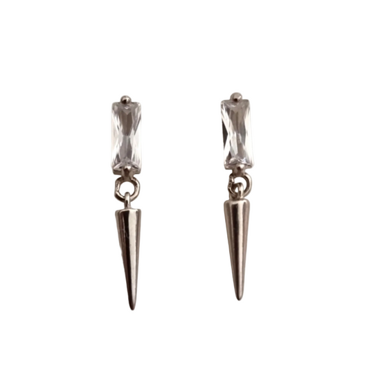 עגילי חץ קצרים כסף 925