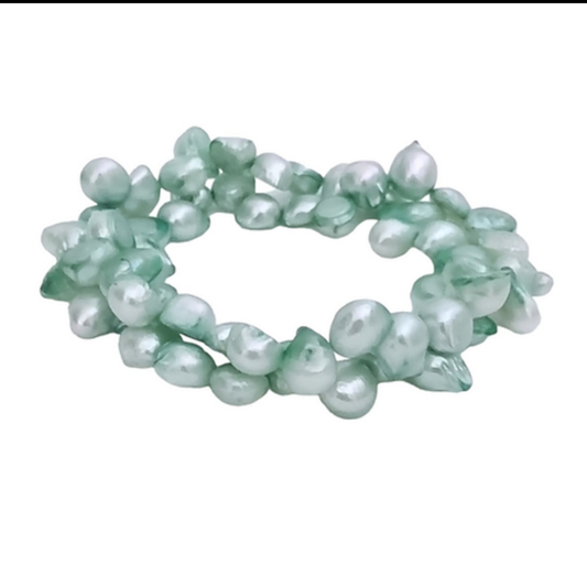 זוג צמיד פנינים בירוק