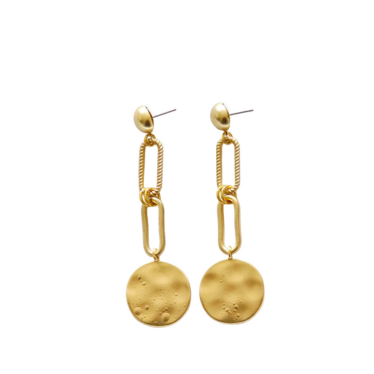 עגילי חוליות זהב